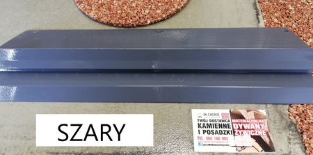 Profil okapowy Kapinos Systemowy prosty 2m aluminium Czarny profil