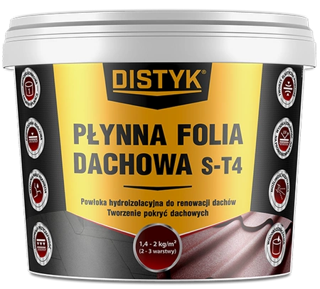 Hydroizolacja Dachowa Płynna Folia 5kg (ok. 3,5m2) S-T4
