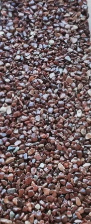 Komplet kamienny dywan 538kg (ok. 30 m²) – Marmur Brązowy + grunt