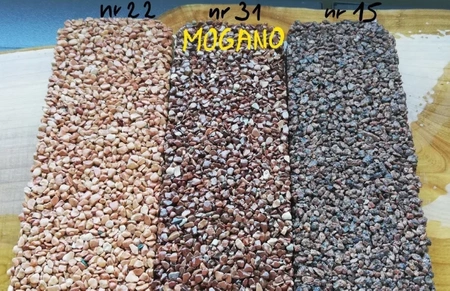 Próbnik- Marmur Brązowy na Kamienny Dywan frakcja 3-6mm probka-KK4016