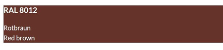 Barwnik do żywicy RAL 8012 kasztanowy RAL8012