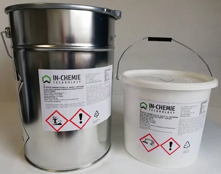 Żywica Epoksydowa na Pionowe powierzchnie Kamiennego Dywanu - Zestaw inwestycyjny 25kg (ok. 20m2) IN-EPOX 6090 W