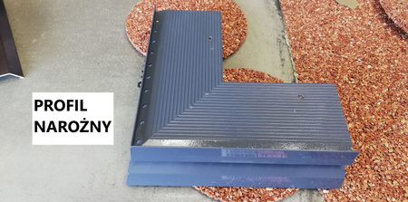 Profil okapowy Kapinos Systemowy prosty 2m aluminium Czarny