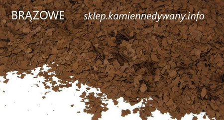 Brązowe Płatki Chipsy Dekoracyjne do żywicy na Posadzki - 0,5 kg