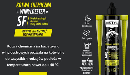 KOTWA CHEMICZNA WINYLOESTER SF - wilgotny beton