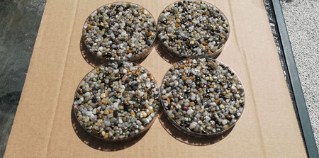 Rzeczny żwirek odcień szary na Kamienny Dywan frakcja 3-4 - worek 25kg (ok. 2m2) KK3001