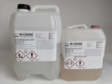 Żywica na posadzkę przeźroczysta 3D transparentna 5kg (ok. 13m2) IN-EPOX 4090