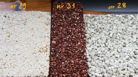 Komplet na kamienny dywan z marmurem MOGANO - 10 m2