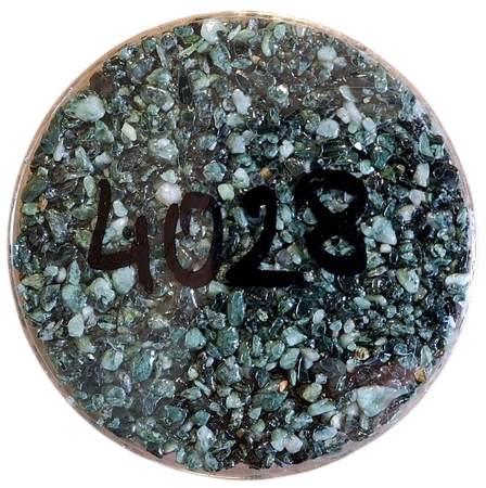 Próbnik-Otoczak marmurowy Zielony na kamienny dywan frakcja 3-5 mm Wzornik otoczak Zielony-Verde Alpi 3-6 kk4028