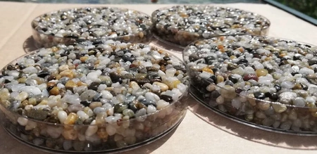 Komplet UV 100% kamienny dywan 201kg (ok. 10 m²) – Rzeczny żwirek + grunt + hydroizolacja