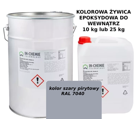 Zestaw na 40 m2 Grunt na Mokre plus Żywica epoksydowa Kolor-30 kg