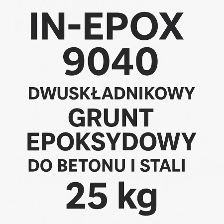 Grunt epoksydowy IN‑EPOX PRIMER 9040 do betonu i stali 25kg (ok. 83m2) IN-EPOX 9040Grunt