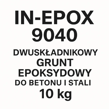Grunt epoksydowy IN‑EPOX PRIMER 9040 do betonu i stali, 10 kg