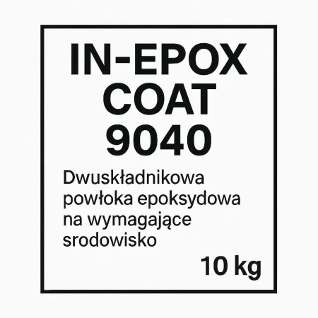 IN-EPOX COAT 9040 powłoka epoksydowa na wymagające środowisko do betonu i stali 10 kg