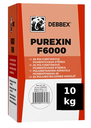 Elastyczna żywica poliuretanowa, Kolorowa podłoga 10kg (ok. 7m2) Purexin F6000