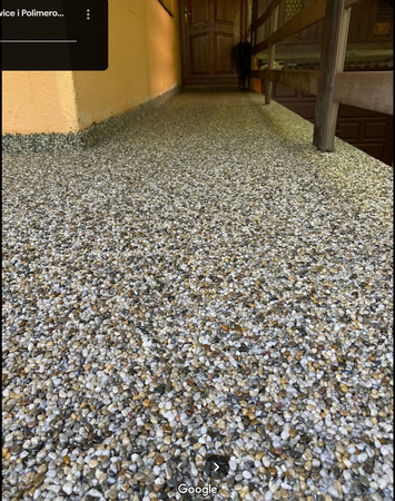 Komplet UV 100% kamienny dywan 120kg (ok. 6 m²) – Rzeczny żwirek + grunt + hydroizolacja