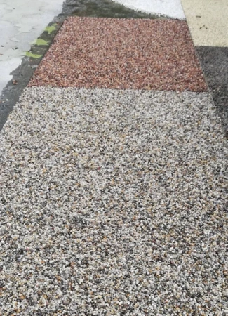 Komplet z Hydroizolacją Poliuretan 10 m2 Kamienny dywan Żwirek Szary