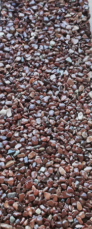 Kamienny dywan 6 m2 - Brązowy komplet na podłoże wokół nagrobka marmur Mogano