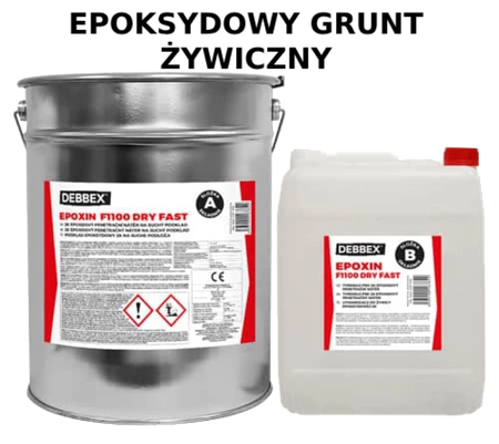 Podkład Epoksydowy Grunt Żywiczny na suche podłoża 30kg (ok. 100m2) EPOXIN F1000