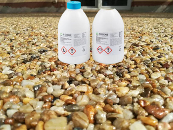 Komplet kamienny dywan 190kg (ok. 10 m²) – żwirek brązowo-miodowy + grunt