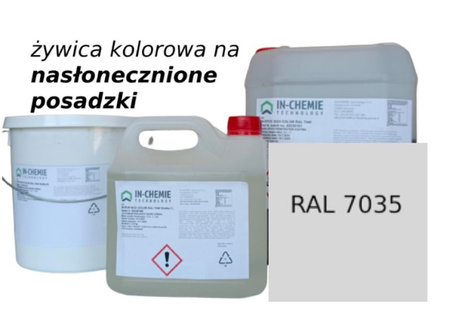 Kolorowa  Żywica UV na nasłonecznioną podłogę do 25m2 - 15 kg - RAL7035