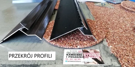 Profil okapowy Kapinos Systemowy prosty 2m aluminium SZARY