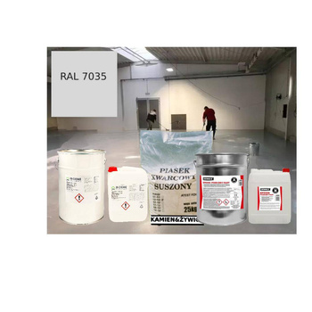 System na podłogę antypoślizgową z żywicy epoksydowej Kolor Szary Jasny