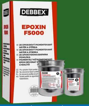 Kolorowa żywica epoksydowa na podłogę na 10 m2 RAL6001 6kg (ok. 10m2) T66001