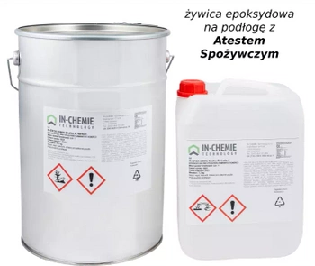 Z  Atestem  Spożywczym Kolorowa Żywica na podłogę  - 25kg