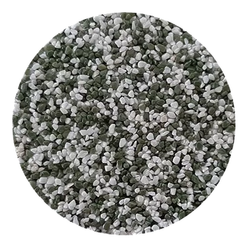 Piaskowy Dywan całkowicie odporny UV, kolor biało-zielony na 3,63 m2 PD5014