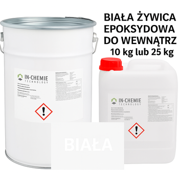 Żywica samopoziomująca epoksydowa do wewnątrz, Biała Kremowa -10 kg -20 m2