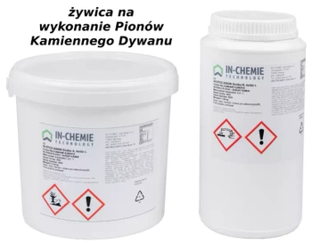 Żywica na Kamienny Dywan Pionowe Powierzchnie 5kg (ok. 4m2)  IN-EPOX 6090 WALL
