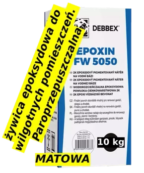 Matowa Żywica Epoksydowa Kolorowa, Żywica paroprzepuszczalna -10 kg