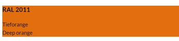 Barwnik do żywicy kolor RAL 2011 RAL2011