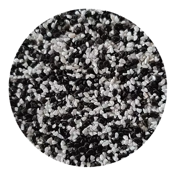 Piaskowy Dywan całkowicie odporny UV, kolor biało-czarny na 3,63 m2 PD5012