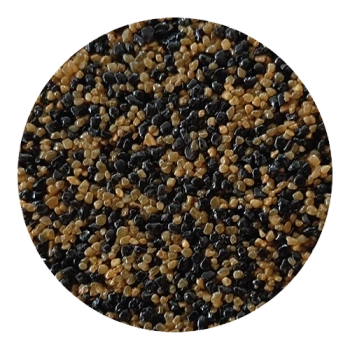 Piaskowy Dywan odporny UV kolor czarno-ochrowy -3,63 m2 PD5061