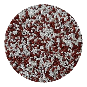 Piaskowy Dywan całkowicie odporny UV, kolor biało-czerwono-brązowy na 3,63 m2 PD5016