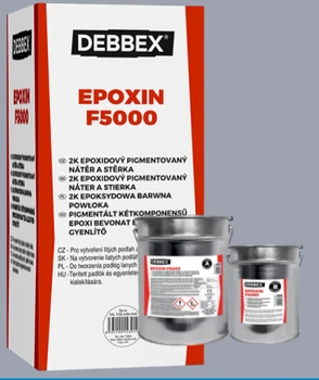 Kolorowa żywica epoksydowa na podłogę na 10 m2 RAL7040 6kg (ok. 10m2) T67040