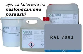 Kolorowa  Żywica UV na nasłonecznioną podłogę do 25m2 - 15 kg - RAL7001