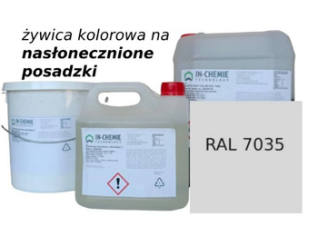 Kolorowa Żywica UV na nasłonecznioną podłogę - RAL7035 15kg (ok. 21m2) IN-PUR 6022COLORRAL7035