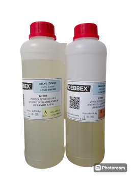 Żywica Epoksydowa Spoiwo do Kamiennego Dywanu 1,36kg (ok. 2m2) EPOXIN K1000