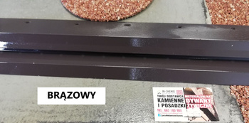 Profil okapowy Kapinos Systemowy prosty  2m aluminium BRĄZOWY